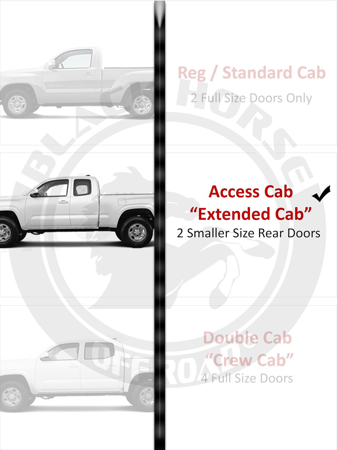 Product of Black Horse Offroad PR-T579BK Peerless Running Board