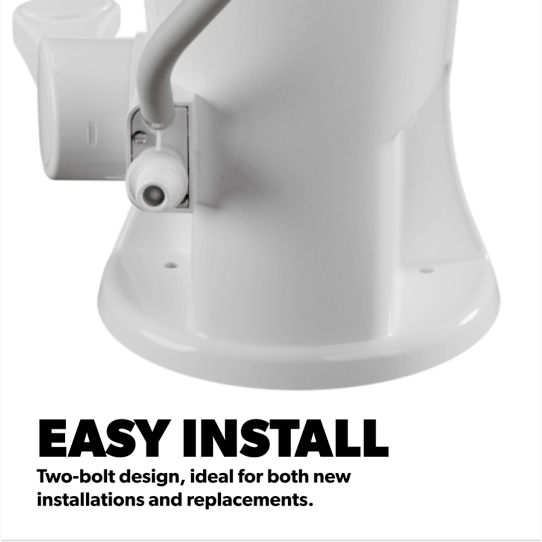 Product of Dometic 302321681 Permanent Full Bowl Flush Toilet , 13-1/2 Inch