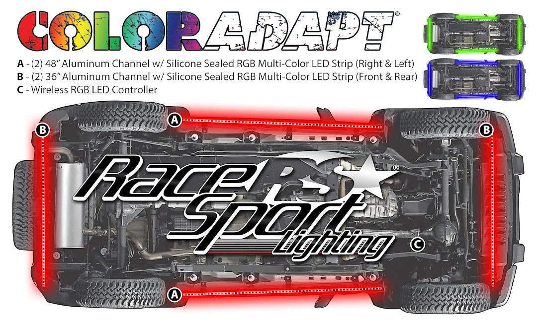 Race Sport Lighting Rsukit Underbody Light Kit||||90||rslukit||1916737