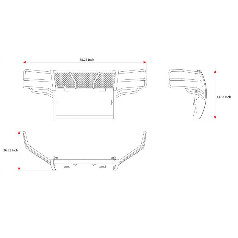 Black Horse Offroad Ru-Chsi11-B-Plfr Grille Guard||ru-Chsi11-B-Plfr_7.Jpeg||92||blkhsi11bplfr||2238541