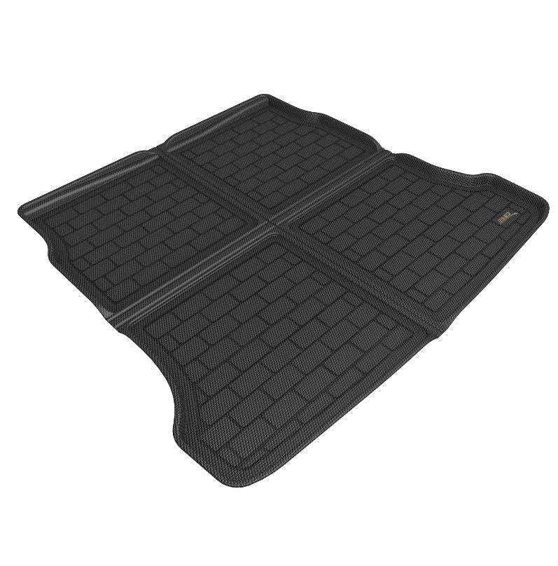 Product of 3D Mats M1HY1341309 Black Thermoplastic Rubber Of Carbon Fiber Texture To Back Of 2nd Seat Cargo Area Liner