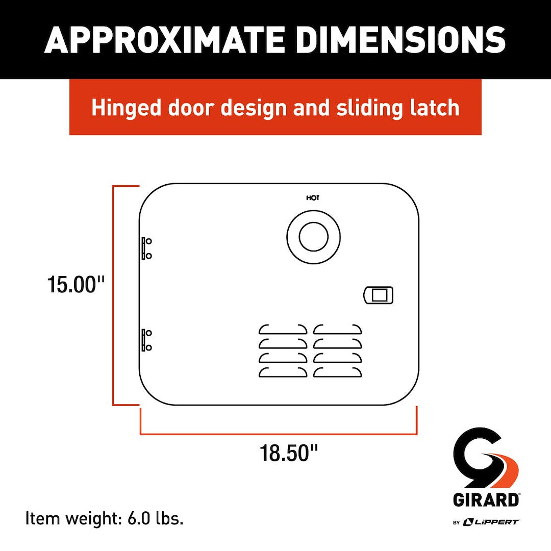 Product of Lippert Components 2gwhda6 Water Heater Access Door