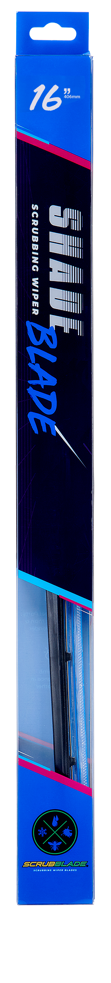Scrubblade Cbb1600 Windshield Wiper Blade||blazin Blue 16 Front.Png||87||scrcbb1600||1522803