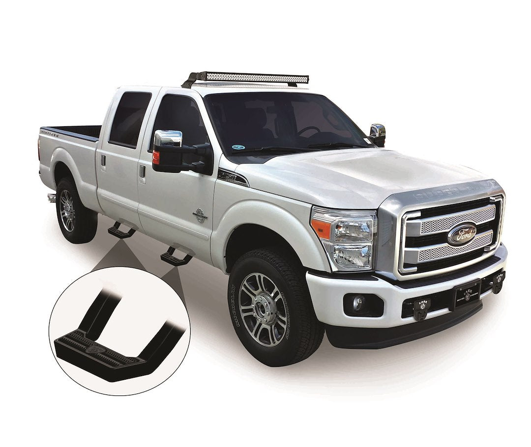 Product of Carr 119771 Black Powder Coated Aluminum Truck Step