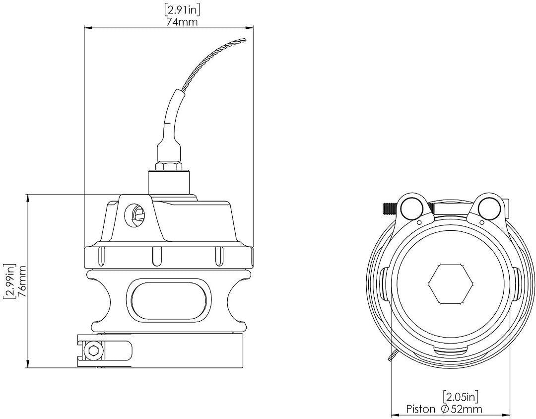 Turbo Smart Ts-0204-3110 Turbocharger Blow Off Valve Sensor Cap||ts-0204-3110_1.Jpg||86||trbts02043110||1479765