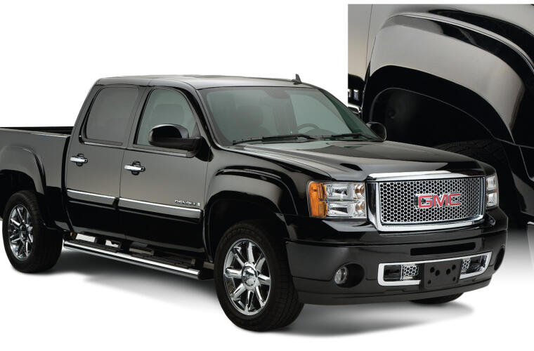 Product of Bushwacker 40939-02 Non-Exposed Fasteners Black Fender Flare - Set Of 4