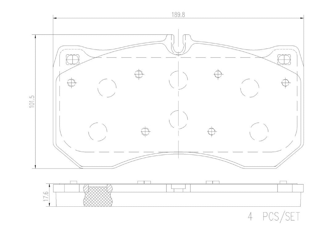 Product of Brembo P85175N Brake Pad - Set Of 4