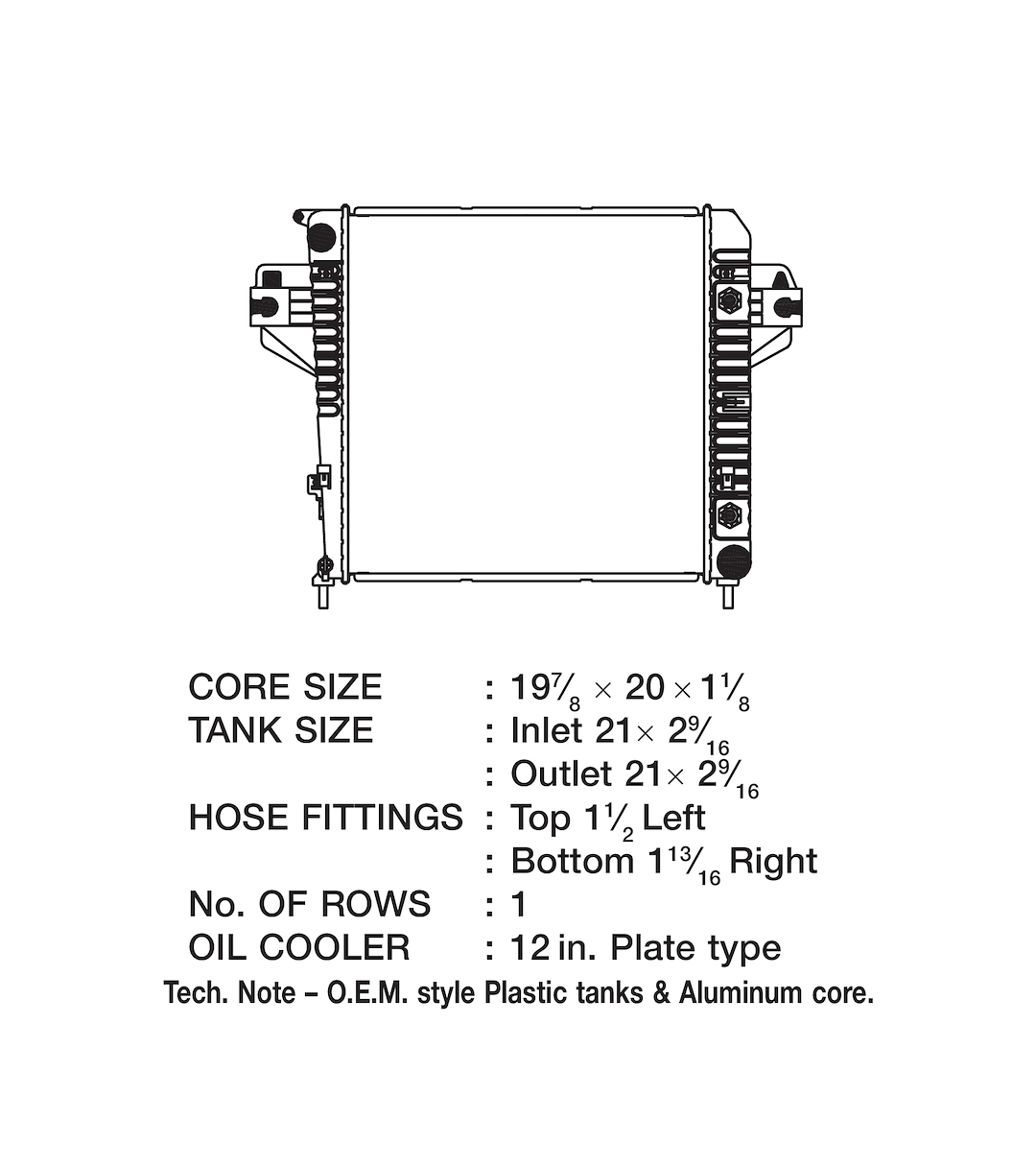 Product of Csf 3363 Radiator