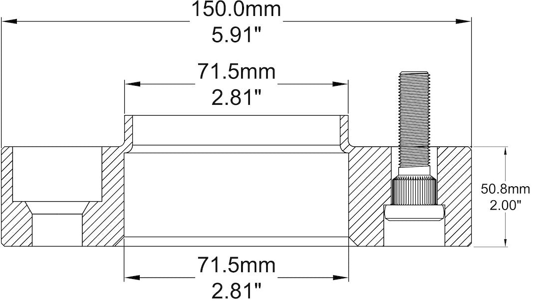 Coyote Wheel Accessories 5450-5450h-E Wheel Adapter||5450-5450h-E.Jpg||86||rev54505450he||934470
