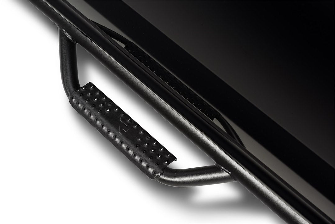 Product of N-Fab F1585CC-TX Cab Length Nerf Bar With Drop Down Steps