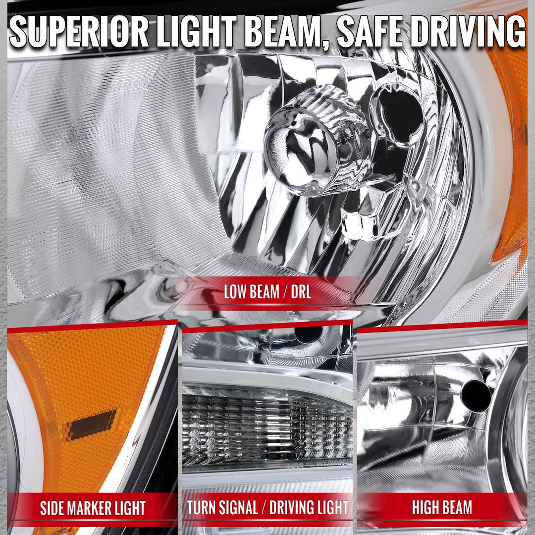 Spec-D Tuning 2lh-Col15-Rs Headlight Assembly||2lh-Col15-Rs_2.Jpg||87||sdt2lhcol15rs||2219477