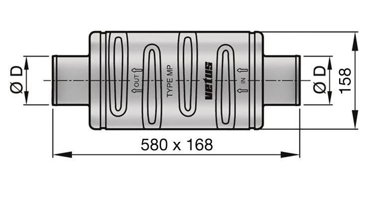 Product of Maxwell DEMPMP100 Exhaust Muffler