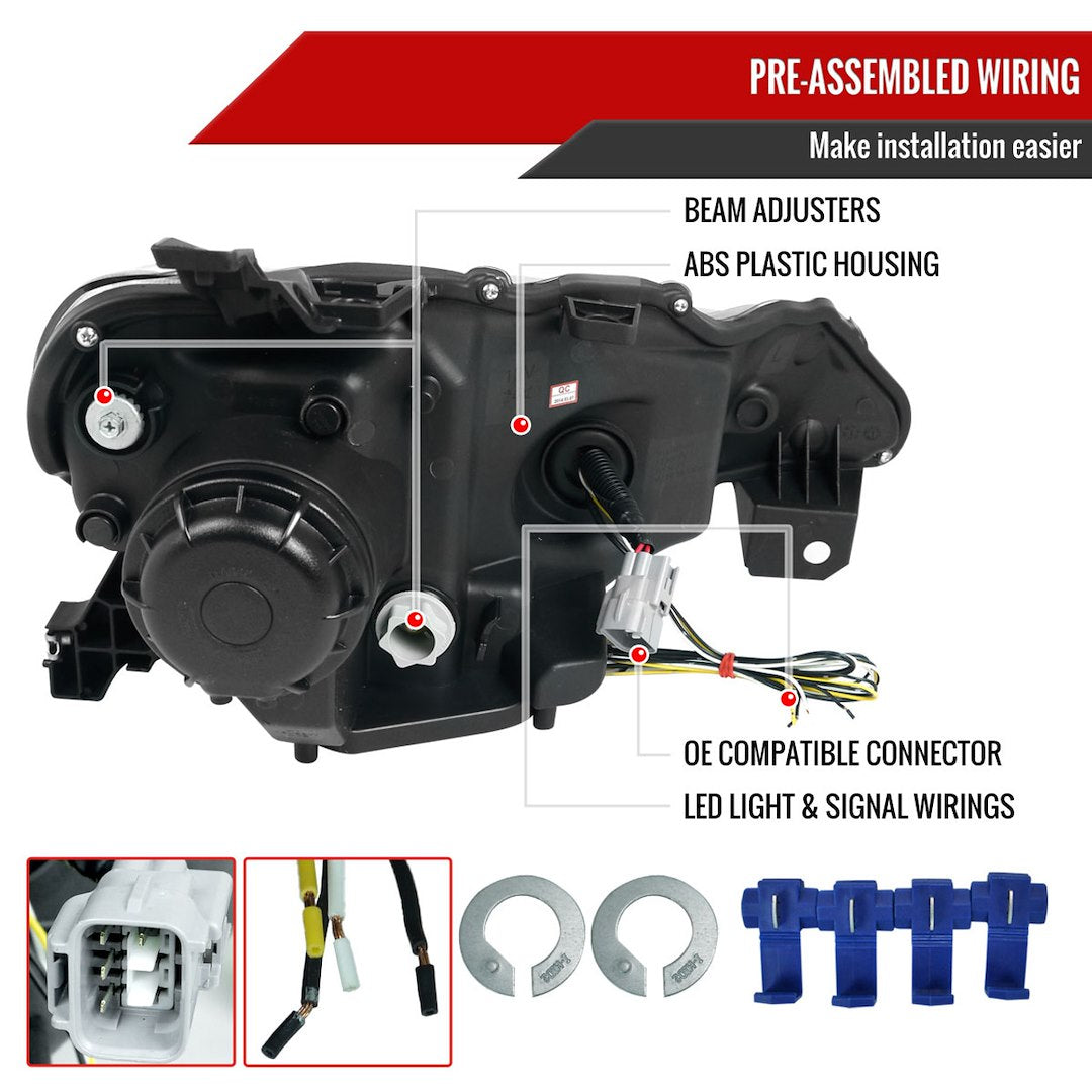 Spec-D Tuning Lhp-Frs12g-Tm Headlight Assembly||||91||sdthpfrs12gtm||1918952
