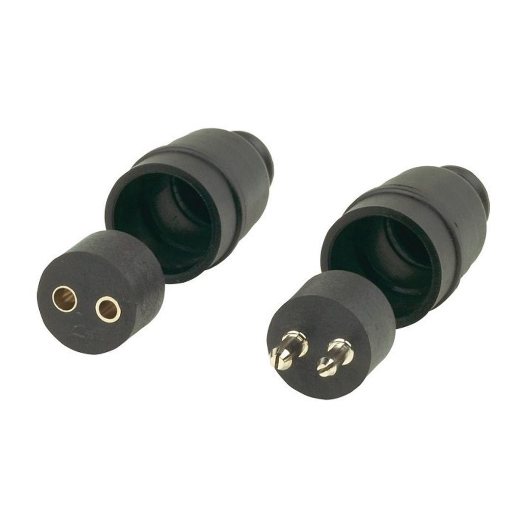 Husky Towing 30258 Trailer Wiring Connector||hus_30258_Connector Set_2 Pin Round Gf.Jpg||85||hus30258||1062464