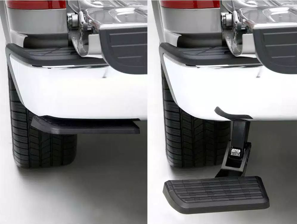 Product of Amp Research 75309-01A Black Powder Coated Aluminum Truck Step