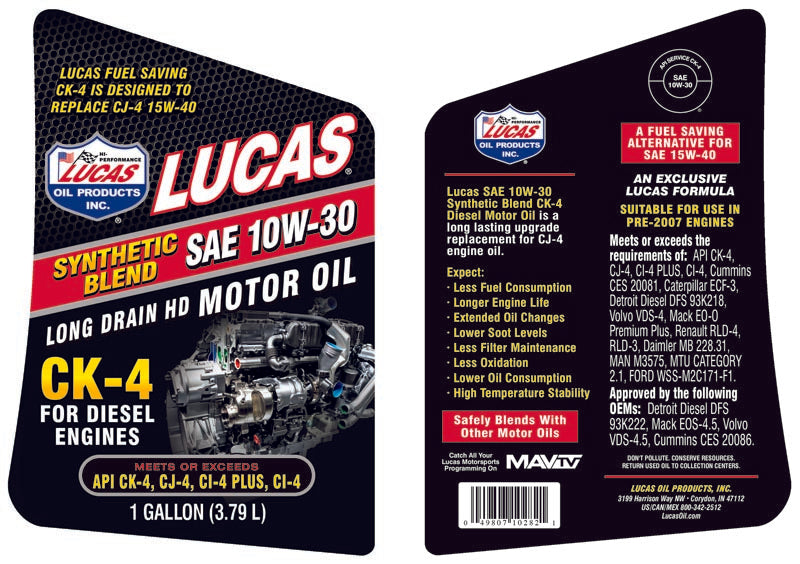 Product of Lucas Oil 10282 Oil