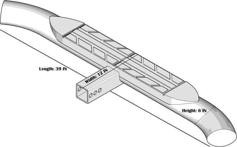 Product of Black Horse Offroad Hs36ovss Truck Step