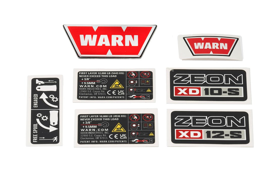 Product of Warn 109729 Winch Label