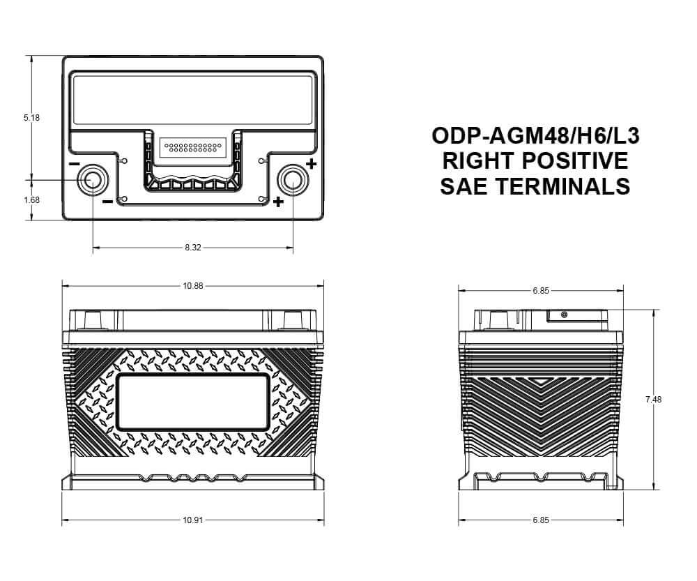 Product of Odyssey Battery Odp-Agm48 Battery