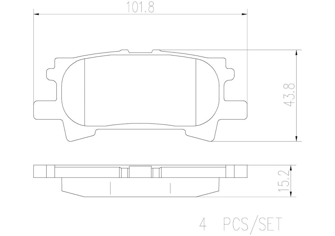 Product of Brembo P83068N Brake Pad - Set Of 4