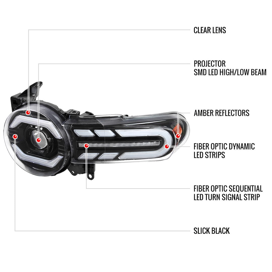 Product of Spec-D Tuning 2lhe-Fj07jm-Sq-Rs Headlight Assembly