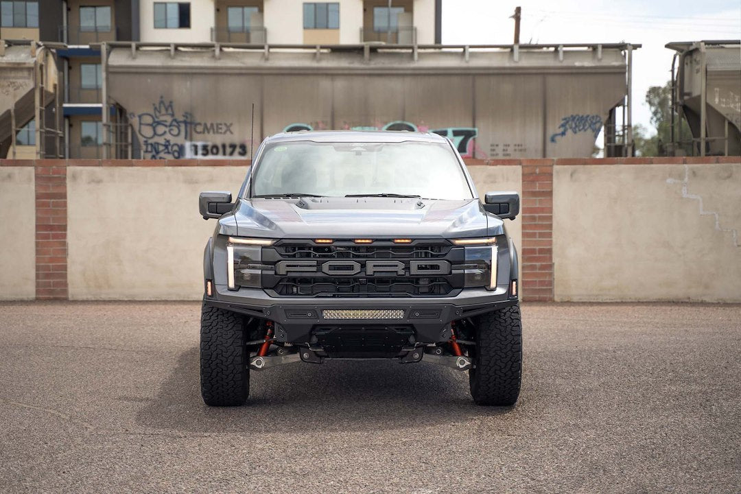 Addictive Desert Designs F210185080103 Bumper||2024_Ford-F-150-Raptor-Rock-Fighter-Front-Bumper-Outdoor-05.Jpg||95||addf210185080||2132671