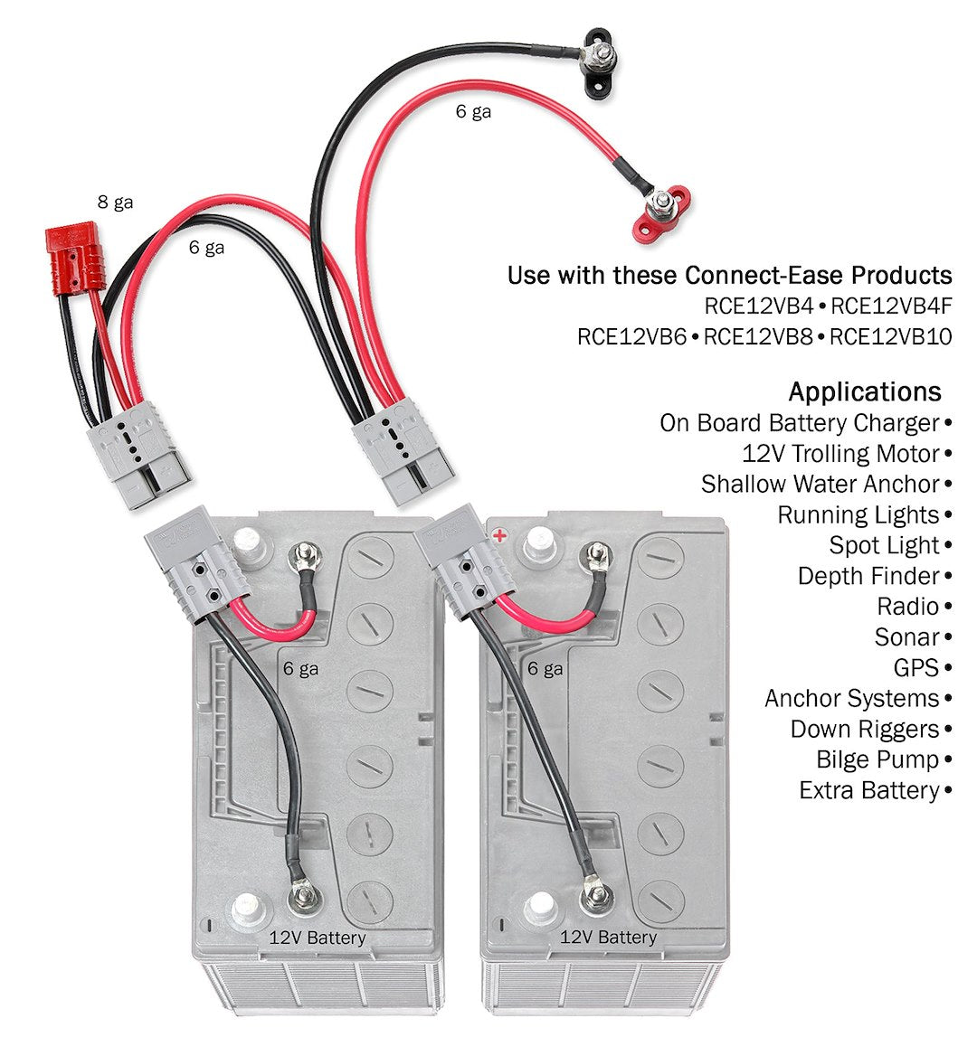 Product of Connect-Ease Rce12vbm6pk Battery Connection Harness