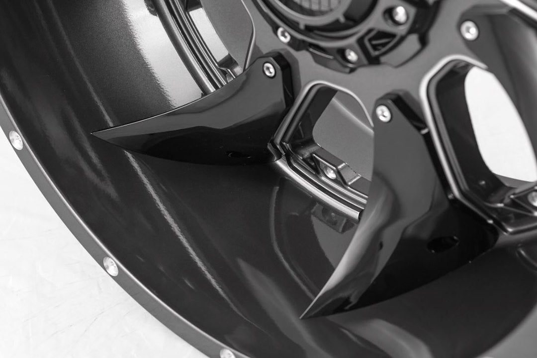 Product of Grid Wheels 17x9 Graphite With Natural Accents Wheel - 6x5.50 Bolt Pattern