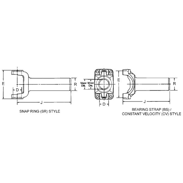 Dana/ Spicer 2-3-8251x Drive Shaft Slip Yoke||||87||dsp238251x||2016291