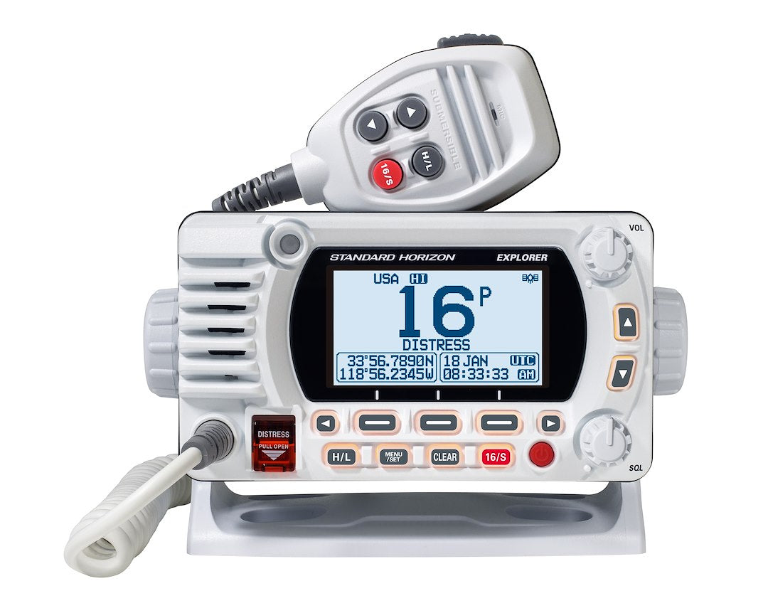 Standard Horizon Gx1850w Vhf Radio||gx1800_Gx1850 White_Front.Jpg||85||stdgx1850w||1273569