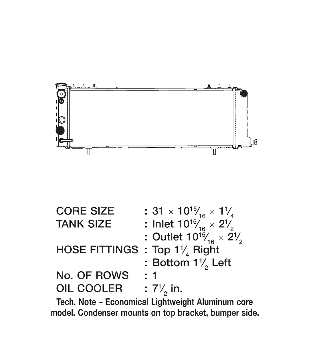 Product of Csf 3251 Radiator