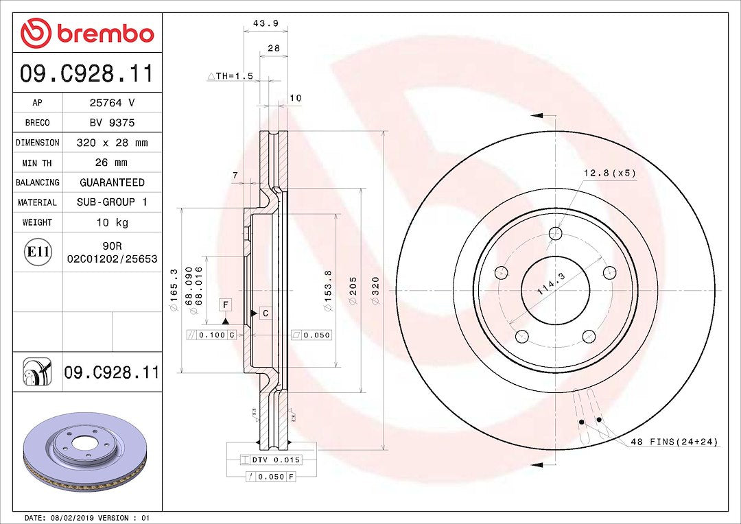 Brembo 09c92811c02 Brake Rotor||09c92811c02_5.Jpg||90||brm09c92811||1684316