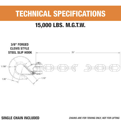 Product of Buyers Products 11275 Trailer Safety Chain