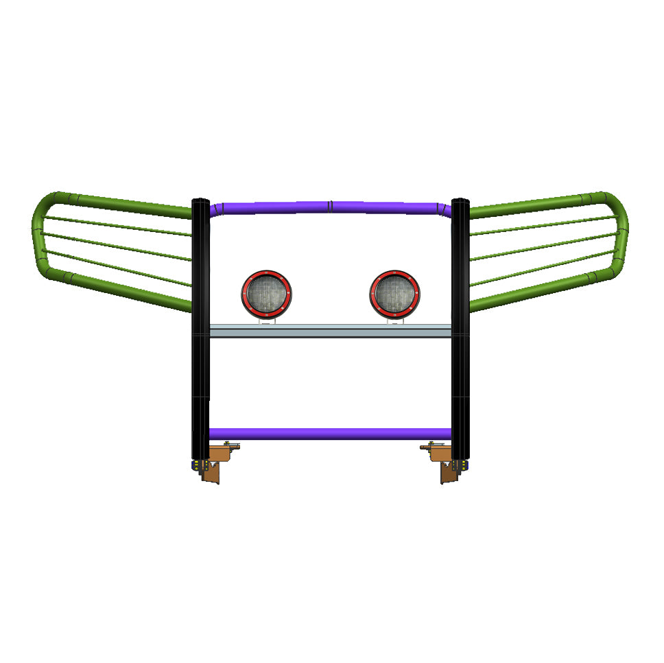 Product of Black Horse Offroad 17H151402MA-PLFR Grille Guard