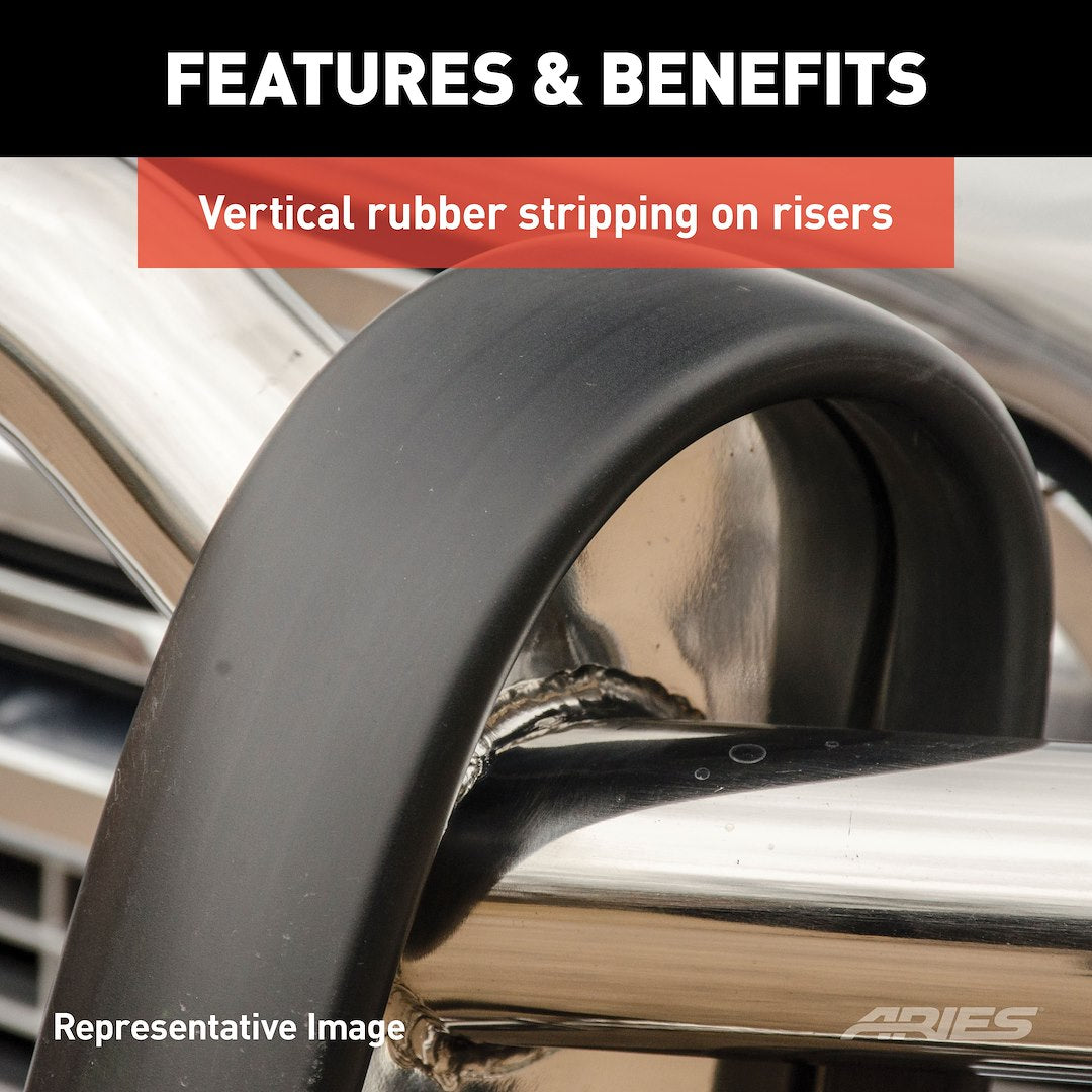 Product of Aries 1051 Grille Guard 1-Piece Black Semi Gloss Powder Coated