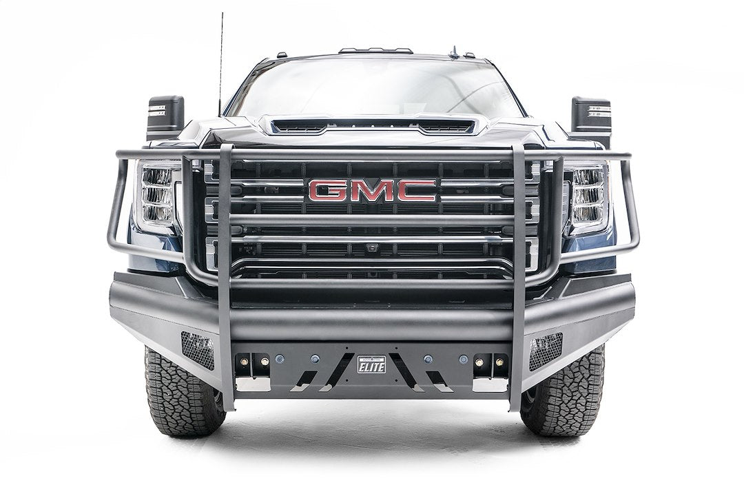 Product of Fab Fours GM20-Q5060-1 Black Steel Elite Steel Powder Coated Bumper