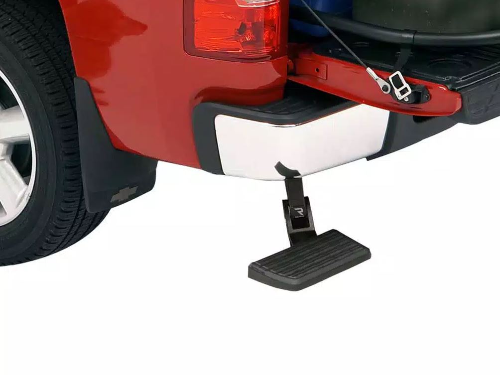 Product of Amp Research 75327-01A Black Powder Coated Aluminum Truck Step