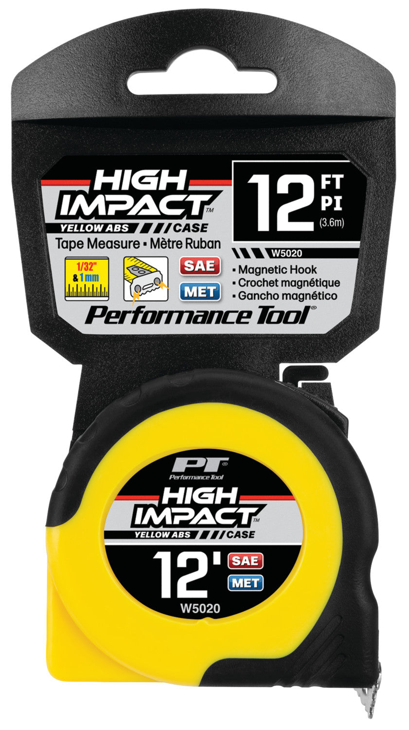 Performance Tool W5020 Tape Measure||w5020_Pkg.Jpg||88||ptlw5020||1698321