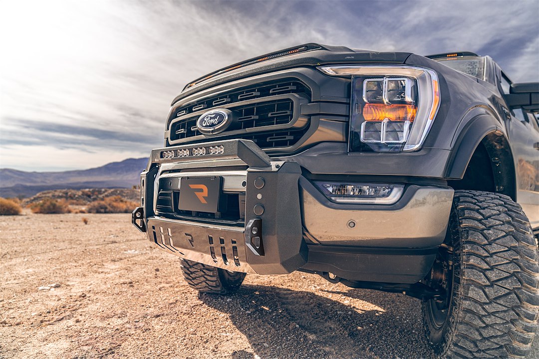 Product of N-Fab F22BB01-TX Bull Bar with skid plate