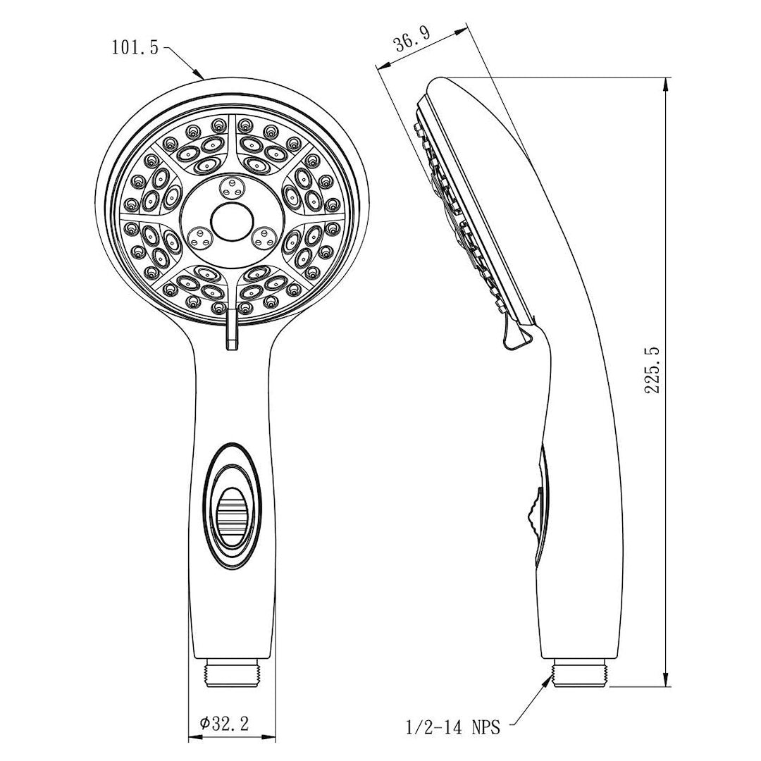 Dura Faucet Df-Sa432-Cp Shower Head||df-Sa432-Cp_09 Size.Jpg||93||d6udfsa432cp||1481576