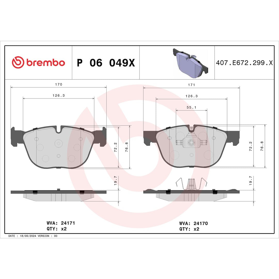 Brembo P06049x Brake Pad||p06049x_Drw.Jpg||88||brmp06049x||1754896