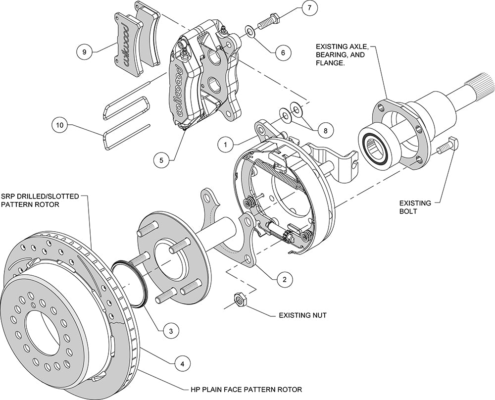 Product of Wilwood Brakes 140-11402-D Brake Conversion Kit