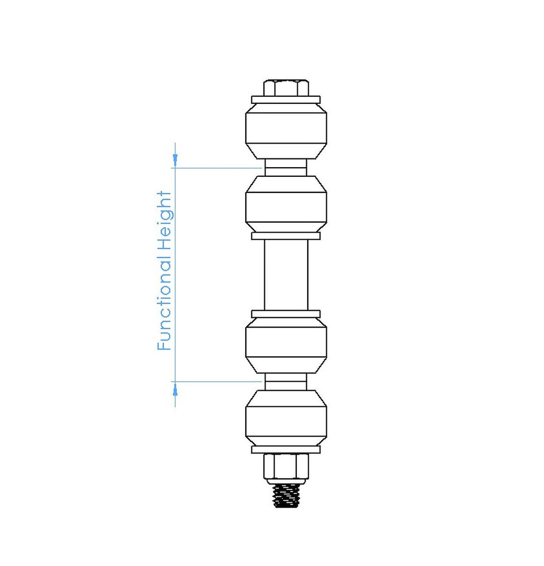 Product of Addco 45-013-BU Stabilizer Bar Link Kit