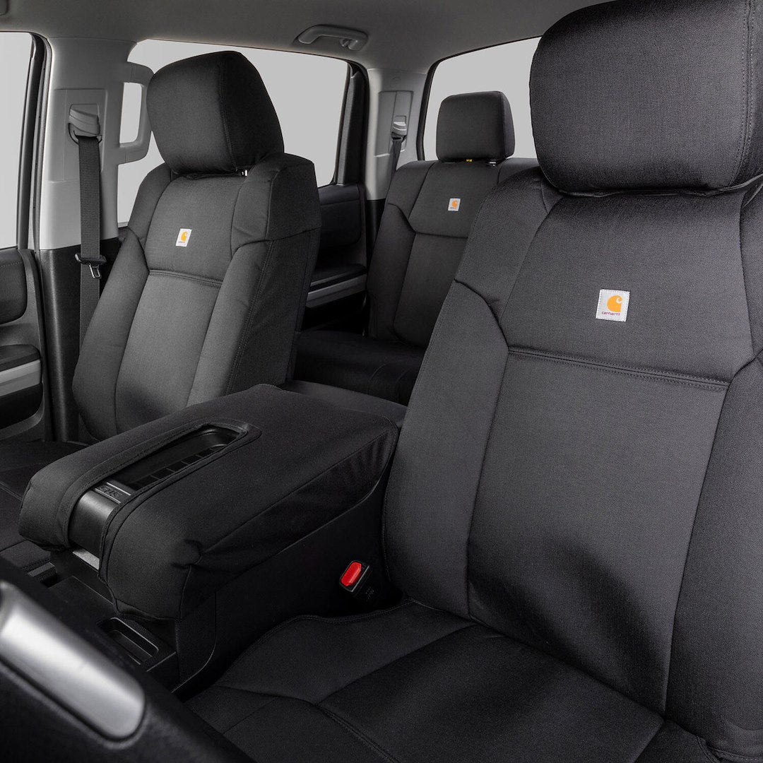 Product of Covercraft GTF636ABCOBK Carhartt® PrecisionFit® Black 1000 Denier Nylon Seat Cover