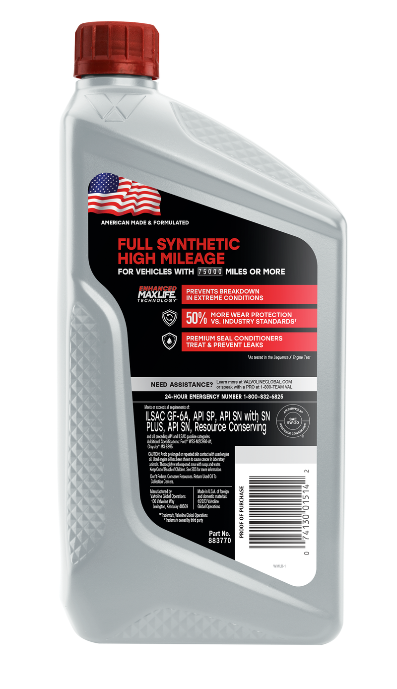 Product of Valvoline 849644 Oil