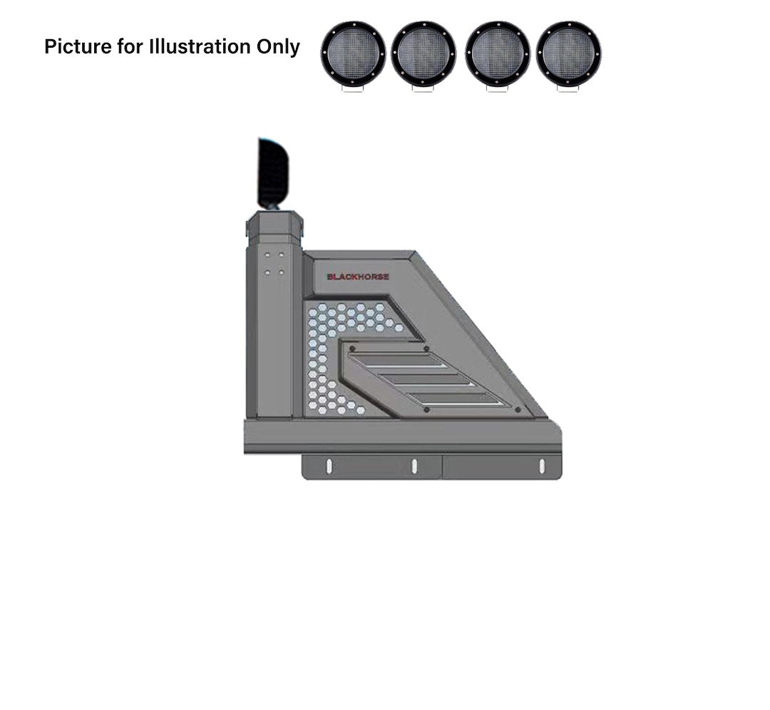 Product of Black Horse Offroad AR2-07B-PLFB  Truck Bed Bar