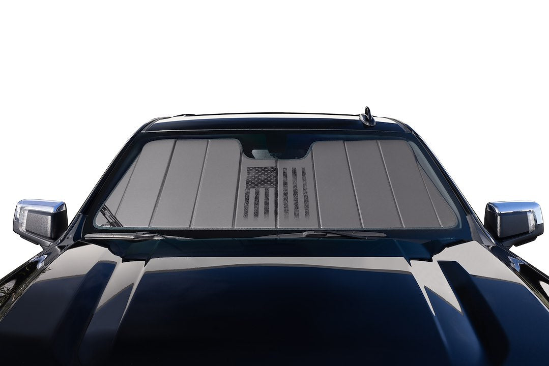 Covercraft Uvd11553svuvd004 Windshield Shade||uvs100_American_Flag_Silver_Centered_Incar_01.Jpg||89||c59uvd11553sv||2214072