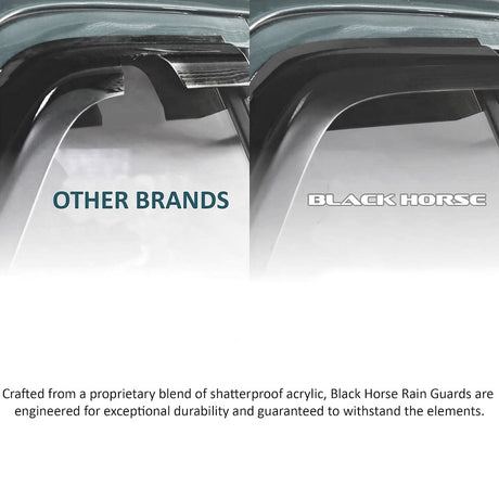 Product of Black Horse Offroad 141648 Inside Channel Rainguard