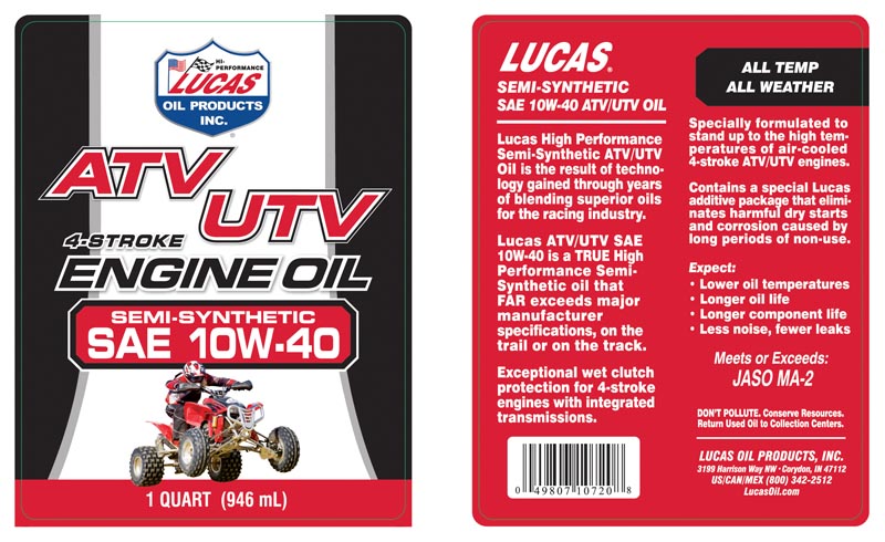 Product of Lucas Oil 10720 Oil