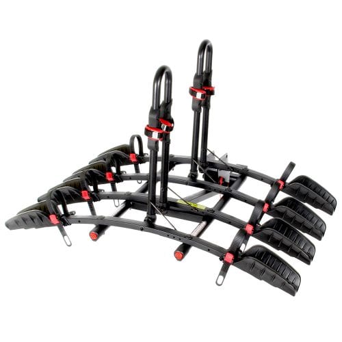 Product of Trimax Locks RMBR4 4 Bikes Bike Wheel Rests On Straps Bike Rack - Receiver Hitch Mount Yes